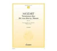 "Ah! vous dirai-je, Maman": Morgen kommt der Weihnachtsmann. KV 265. piano.