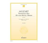 "Ah! vous dirai-je, Maman": Morgen kommt der Weihnachtsmann. KV 265. piano.