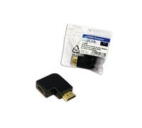 ah0008 adaptateur hdmi 90° 19 broches mâle à 19 broches femelle noir or