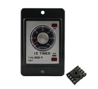 AH2-Y Delay DC24V - 8-Pin Electromagnetic with 5A Rated Current and Base for Timed Applications(10)