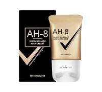 Ah8 Crème raffermissante pour le cou, lotion améliorant l'élasticité, outil d'application au rouleau, formule nourrissante, design portable, 180 g, convient pour un usage quotidien à la maison ou en
