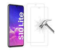 AHABIPERS 2 Pièces - Protection écran pour Samsung Galaxy S10 Lite Verre trempé, Samsung Galaxy Note10 Lite Verre trempé, HD Full Coverage Premium Film 9H Dureté sans Bulles Anti-Rayures