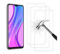 AHABIPERS 3 Pièces Protection écran pour Xiaomi Redmi 9/ Redmi 9A/ Redmi 9C Verre trempé HD Full Coverage Premium Film, 9H Dureté, sans Bulles, Anti-Rayures, Ultra Clair Protection Ecran