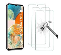 AHABIPERS Lot de 3, Verre Trempé Compatible avec Samsung Galaxy A13 4G et Galaxy A23 5G (6.6), Film Protection écran sans Bulles d'air Ultra Résistant, HD Ultra Transparent, Dureté 9H Glass