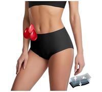 Ahagogo Culotte Menstruelle Flux Abondant Culotte Menstruelle Adolescente Culottes Menstruelles Ultra Absorbante Culotte Femme (FR/ES, Alpha/Lettres, 3TG, Taille Normale, Taille Normale, Noir)