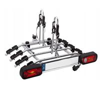 AHAKA Porte-Velos sur Attelage - Rabattable - Platforme pour 4 Velos - 13 Broches - avec mécanisme d'inclinaison