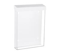 AHANDMAKER Boîte à brochures en acrylique transparent étanche avec couvercle pour cartes de visite, menus, permis