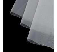 AHANDMAKER Fabirc Tissu en maille de sérigraphie en nylon haute tension de 4 m de large 101,6 cm de large pour filtre, t-shirt, machine d'impression d'écran Blanc