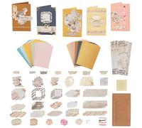 AHANDMAKER Kit de fabrication d'enveloppes et de cartes à faire soi-même, 27 sortes de cartes de vœux faites à la main pour Thanksgiving, Noël, anniversaire, échange de salle de classe