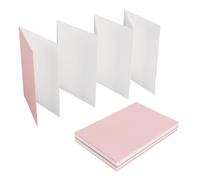 AHANDMAKER Leporello Lot de 2 carnets de croquis à couverture rigide pour aquarelle, 19 x 13 cm, carnet de croquis portable pour peinture, voyage, extérieur, croquis, art, décoration de fête, rose
