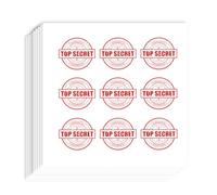 AHANDMAKER Lot de 180 autocollants Top Secrets, tampons et pare-chocs confidentiels pour planificateurs, calendriers, scrapbooking, bricolage et décoration