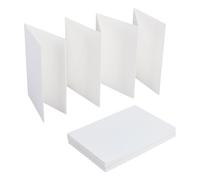 AHANDMAKER Lot de 2 carnets de croquis blanc aquarelle style accordéon - Couverture rigide - Papier de qualité supérieure - 19 x 13 cm - Pour art, peinture, voyage, croquis et journal créatif