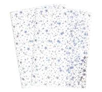 AHANDMAKER Lot de 2 couvertures transparentes en gel pour planificateur hebdomadaire et bloc-notes A5 - Étoiles pailletées - Couverture transparente pour agenda et bloc-notes - 21,8 x 16,3 cm