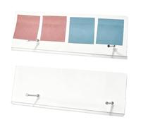 AHANDMAKER Lot de 2 tableaux de notes adhésifs transparents en acrylique pour ordinateur - Organiseur de messages - Pour bureau, maison, bureau
