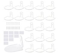 AHANDMAKER Lot de 20 petites étagères murales en acrylique transparent pour affichage de figurines d'action, 63 mm, petites étagères murales pour figurines d'anime, décoration