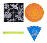 AHANDMAKER Lot de 4 gabarits de sort de zone d'effet en acrylique avec gabarits rectangulaires pour donjons et dragons et RPG de table