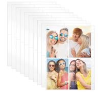 AHANDMAKER Lot de 40 pochettes de protection pour album photo 10,5 x 15,4 cm - Avec chargement par le haut - Double face - 4 poches - Pages photo ultra claires - Feuilles à reliure