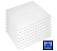 AHANDMAKER Lot de 8 feuilles acryliques miroir bidirectionnel 30,5 x 30,5 | Infinity Verre transparent pour miroir intelligent, décoration d'intérieur, projet magique, téléprompteur