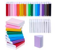 AHANDMAKER Lot de 80 livres miniatures pour maison de poupée, accessoires de maison de poupée, 2,2 x 1,7 x 0,4 cm, 20 livres miniatures colorés pour maison de poupée, artisanat, bibliothèque