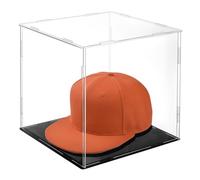 AHANDMAKER Présentoir cube transparent en acrylique avec base noire pour figurines d'action, baseball, 21 x 20 x 20 cm, ODIS-WH0099-19