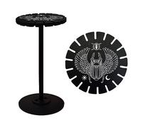AHANDMAKER Support de pendule en bois pour objets de sorcière - Présentoir en cristal noir pour pendule - Organiseur de cadeau de sorcellerie - 18 colliers pendulaires - Motif coccinelle