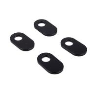 Aharon Support Clignotant Moto Lot de 4 - Adaptateur Clignotant LED M8/M10 - Plaque de Fixation Aluminium CNC - Accessoire Moto Universel