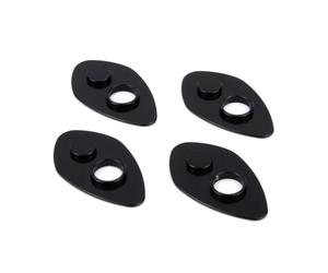 Aharon Support Clignotant Moto Lot de 4 - Adaptateur Clignotant LED M8/M10 - Plaque de Montage CNC en Aluminium - Accessoire Moto Universel