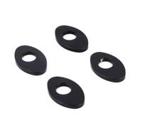 Aharon Support Clignotant Moto Lot de 4 - Adaptateur LED Filetage M8/M10 - Plaque de Montage Aluminium CNC - Accessoire Clignotant Universel