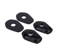 Aharon Support Clignotant Moto Lot de 4 - Adaptateur LED Filetage M8/M10 - Plaque de Montage Plastique ABS - Accessoire Clignotant