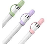 AHASTYLE Capuchon Silicone pour Apple Pencil 1st Generation 3 Pack Anti-Lost Apple Pencil Cap Cover Accessoires Capuchon de Remplacement Compatible avec Apple Pencil 1st Gén (Rose+Violet+Vert)