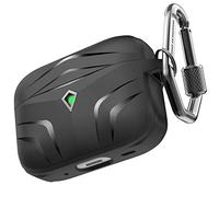 AhaStyle Coque AirPods Pro 2 (USB-C/Câble Lightning) Robuste Antichoc en TPU Étui Housse Accessoires Compatible avec Apple AirPods Pro 2ème Génération 2023/2022 Étui de Chargement (Noir)