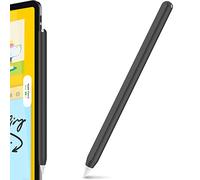 AhaStyle Coque en silicone ultra fine pour Apple Pencil 2e génération et Apple Pencil Pro (2024) compatible avec le chargement magnétique et le double robinet (noir)