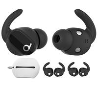 AhaStyle Crochets d'oreille Beats Studio Buds Silicone Souple | Pochette de Rangement Ajoutée, 3 Paires, Cover-Oreilles Antidérapants Accessoires Compatibles avec New Beats Studio Buds 2021