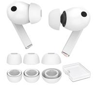 AhaStyle Embouts D'écouteurs pour Samsung Galaxy Buds4 Pro (2026) & Galaxy Buds3 Pro (2024) - avec Orifice Réduction Bruit Grille Anti-poussière 3 Paires Silicone D'embouts d'oreille Boîte Rangement