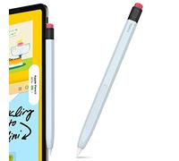 AHASTYLE Trousse classique pour Apple Pencil 2ème génération Pro (2024) - Housse de protection en silicone avec chargement magnétique et double robinet (bleu clair)