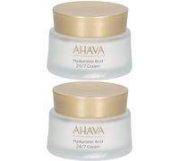 Ahava Crème à l'acide hyaluronique Pour La Peau 2x50 ml