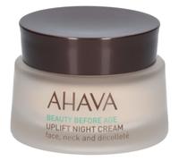 Ahava Crème de Nuit Liftante, Visage, Cou et Décolleté Pour La Peau 50 ml