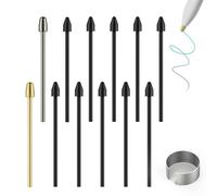 AHBTEYM Lot de 12 pointes de stylet pour Remarkable 2, pointe de stylo avec outil de retrait de pointe, pointes métalliques, accessoires de recharge, pour remarquable 1/Remarkable 2 stylos/marqueurs
