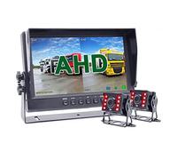 AHD 192 0x1080p 9 pouces IPS Véhicule de bus de camion à écran DVR Enregistreur moniteur avec 2 canaux avant avant IR AHD Caméra de stationnement(10M 1PCS camera)