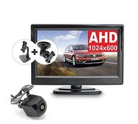 AHD 5 Voiture en pouce à l'intérieur du moniteur de stationnement avec 170 degrés 1920 * 1080P Fisheye Lens Véhicule de véhicule Vue arrière Reverse Backup Caméra(5 inch AHD Monitor)