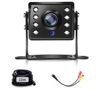 AHD & CVBS Caméra de Recul Câble 4 Broches Connecteur RCA étanche IP69 Camera de Recul Vision Nocturne Hodozzy Caméra de Recul pour Voiture/RV/Bus/Camions/Vans Caméra 12V + 10 Mètres de Câble