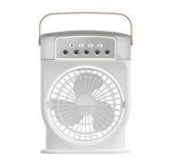 AHDFY Climatisation Mobile, Climatiseur Mobile sans éVacuation, Refroidisseur d'air, Refroidisseur d'air De 600ml, 180° Oscillation, 3 Vitesses, 5 Modes De Brume, 180° Oscillation,Blanc