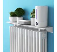 AHDFY Support radiateur,Etagere Radiateur sans Percer,50-170cm Cache Radiateur Storage Rack, Décoration de cloison au Dessus de hotte chauffante,Support pour Tous Les radiateurs,100cm