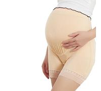 AHDMR Culotte Anti Frottement de Grossesse Réglable Short de Maternité Dentelle Culotte Slip de Sécurité sous Robe Panty Shorty Haute Taille Eté Legging Court Élastique sous-vêtement Confortable