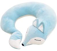 AHDMR Oreiller de Voyage Renard Mignon Coussin de Nuque Voyage Enfant Adulte U-Oreiller de Soutien du Cou Confortable Coussin Cervical Ergonomique Cale Nuque Avion Voiture Oreiller de Sommeil Bureau