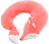 AHDMR Oreiller de Voyage Renard Mignon Coussin de Nuque Voyage Enfant Adulte U-Oreiller de Soutien du Cou Confortable Coussin Cervical Ergonomique Cale Nuque Avion Voiture Oreiller de Sommeil Bureau
