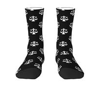 Ahdyr Avocat Balances de la Justice Symbole Chaussettes athlétiques pour femmes Chaussettes de mode Chaussettes fantaisie Running The Calf Socks