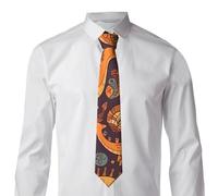 Ahdyr Cravates pour hommes Cravate à motif dinosaure Cravates en soie pour hommes Cravate avec boutons de manchette