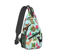 Ahdyr dos de voyage pour homme et femme, de camping en plein air, chien chihuahua, pin, palmier, art, dos pour voyage d'affaires, randonnée, de transport durable