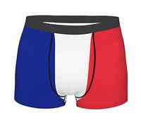 Ahdyr Drapeau de la France Nouveaux sous-vêtements pour Hommes Respirant Stretch Boxer Slips Doux caleçons Hommes Boxer Leggings